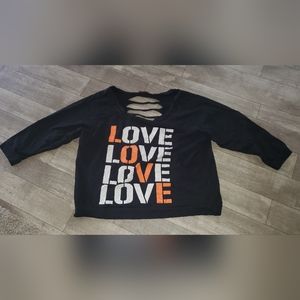 ELectric Pink LOVE long sleeve shirt
